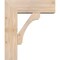 Ekena Millwork Legacy Block Smooth Bracket w/ Offset Brace, Douglas Fir, 7 1/2"W x 22"D x 26"H BKT0806X22X26LEC05SDF - alternate 3